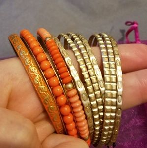 Set of 11 Bangle Style Bracelets